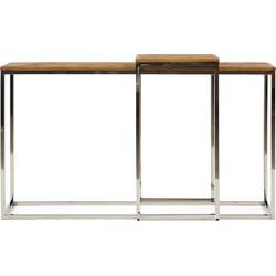 Rivièra Maison Bijzettafel Bushwick Set van 2 stuks, 83/77cm - Silver Rivièra Maison Bijzettafel Bushwick Set van 2 stuks, 83/77cm - Silver