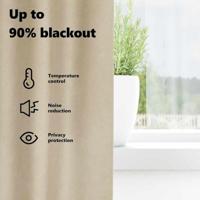 VidaXL Verduisterende gordijnen 2 pcs crème 140 x 245 cm fluweel - thumbnail