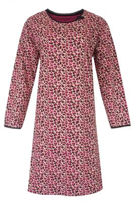 Irresistible dames nachthemd - Pink Panter - Katoen - Lange mouwen - 100% katoenen nachtjapon lange mouw