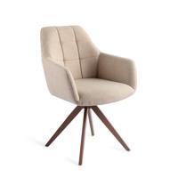 Jesper Home Draaibare Eetkamerstoel 'Noto' Turn Brown, kleur Overnight Oats - thumbnail