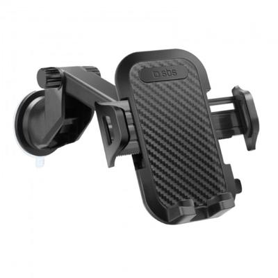 sbs mobile Telefoonhouder voor in de auto 360° draaibaar 90 mm (max) Bevestigingswijze (auto): Zuignap