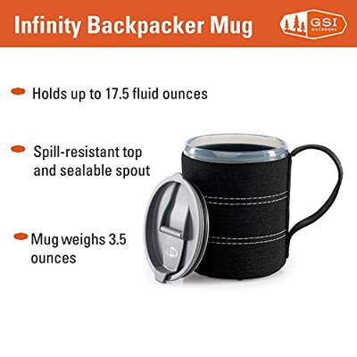 GSI Outdoors Infinity Backpacker Thermosbeker Isolatiefles Zwart GSI Outdoors Infinity Backpacker Thermosbeker Isolatiefles Zwart