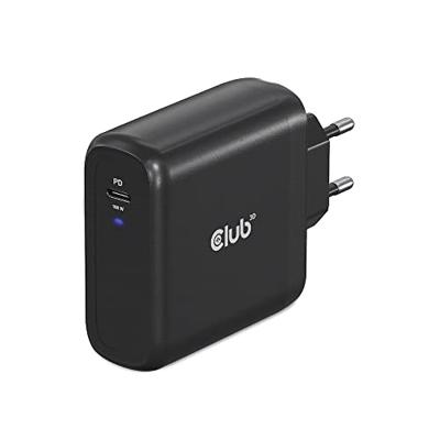 club3D CAC-1908 Laptop netvoeding 100 W 1x USB-C Zwart Binnen GaN, USB Power Delivery (USB-PD) - thumbnail