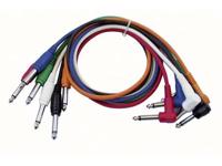 DAP DAP FL14 - 6 coloured unbal. patch straight > 90° 60 cm, zwart - thumbnail