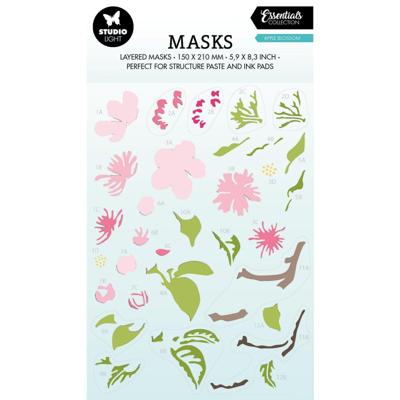 Studio Light • essentials mask stencil spring flowers