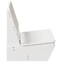 Tuinstoelen 2 st 60x64x70,5 cm massief grenenhout wit - thumbnail