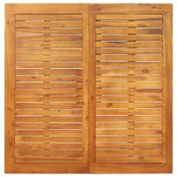 Tuintafel 110x110x75 cm massief acaciahout - thumbnail
