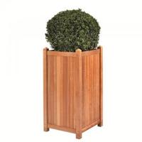 Java teaken plantenbak 35x35x70 cm - thumbnail