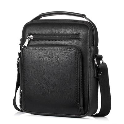 WEIXIER 18062 multifunctionele mannen Business handtas Cross Body Tas één Schoudertas (zwart) WEIXIER 18062 multifunctionele mannen Business handtas Cross Body Tas één Schoudertas (zwart)