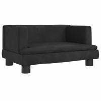 VidaXL Hondenmand 60x40x30 cm fluweel zwart - thumbnail
