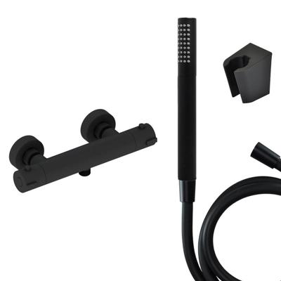 Adema Calypte thermostatische douchekraan met staafhanddouche zwart mat sw110885/sw158727/sw377839/ Adema Calypte thermostatische douchekraan met staafhanddouche zwart mat sw110885/sw158727/sw377839/