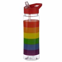 Somewere Regenboog Duurzame 550ml Waterfles Flip Straw - thumbnail