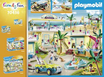 PLAYMOBIL family fun - strandwagen met kano's constructiespeelgoed (70436)
