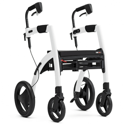 Rollz Motion 2.1 - Rolstoel en Rollator in één | Design rollator | Pebble white | 2010RM0020