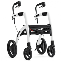 Rollz Motion 2.1 - Rolstoel en Rollator in één | Design rollator | Pebble white | 2010RM0020 - thumbnail