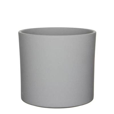 Mica Decorations bloempot Era rond 28x26cm grijs mat