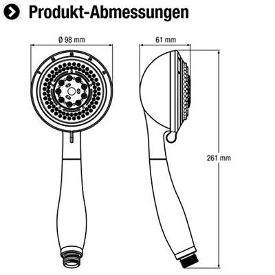 Cornat Handdouche Monsole 5S Ak Ch - TECB3417