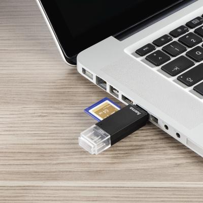 Hama USB-2.0-OTG-kaartlezer Basic SD/microSD Zwart Hama USB-2.0-OTG-kaartlezer Basic SD/microSD Zwart