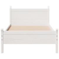 Bedframe zonder matras massief grenenhout wit 90x190 cm - thumbnail