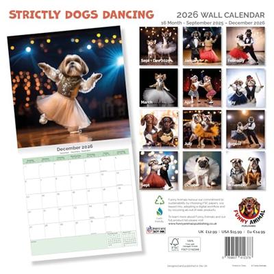 Strictly Dogs Dancing Kalender 2026 Strictly Dogs Dancing Kalender 2026