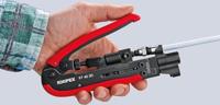 Knipex 97 40 20 SB Compressiegereedschap Geschikt voor: F-stekker, BNC-stekker, RCA-stekker RG59, RG6, RG11 - thumbnail