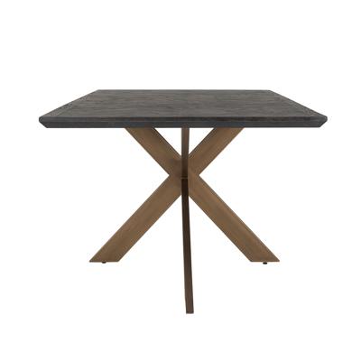 Richmond Eettafel 'Blackbone' Eiken en Brass, 260 x 100cm