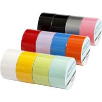 Creativ Company Duck tape, effen kleur, b: 48 mm, diverse kleuren, 12x5 m/ 1 doos - thumbnail