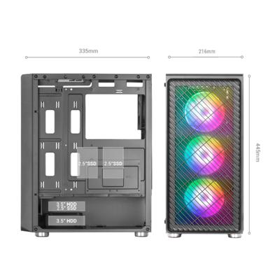 ATX Semi-toren BehuizingMars Gaming MCFW Wit