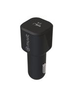 Auto oplader Muvit for Change 1 m Zwart - thumbnail