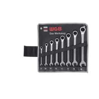 WGB steekringsleutelset met Ratel 8-19mm in etui, 5-delig mat - thumbnail
