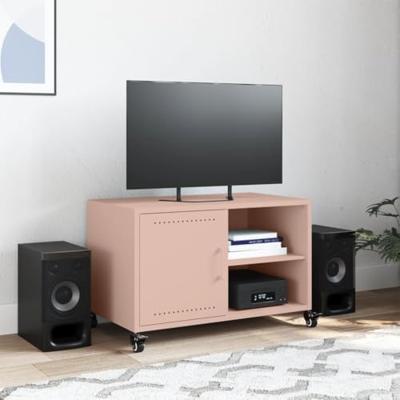 Tv-meubel 68x39x43,5 cm staal roze