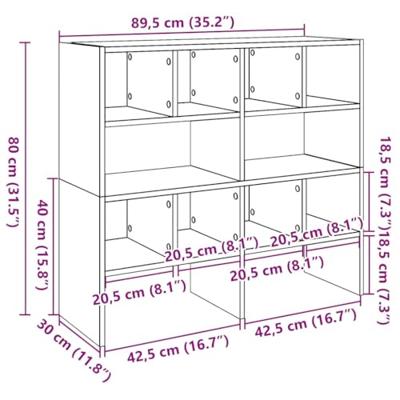 Schoenenrekken 2 st stapelbaar 89,5x30x40 cm bruin eikenkleur