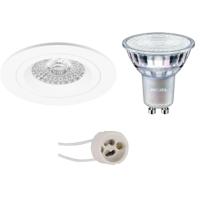 Philips LED Inbouwspot GU10 - Mat Wit - 93mm - Warm Wit 2200K-2700K - Dimbaar - thumbnail