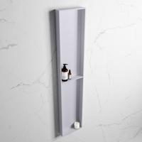 MONDIAZ EASY Nis 89,5x29,5cm in solid surface kleur Cale | Cale. 2 vakken geschikt voor in- of opbouw - thumbnail