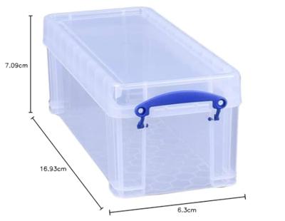 Really Useful Box opbergdoos 6,5 liter, transparant