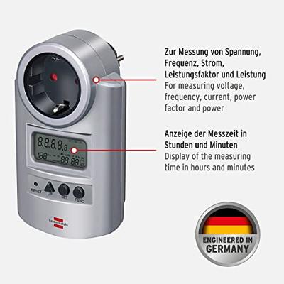 Brennenstuhl BN-PM231 Energie Power Meter met Klok en Meetfuncties - thumbnail