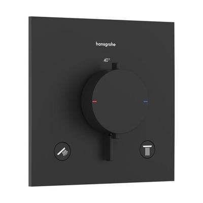 Hansgrohe Ecostat Comfort E - inbouwthermostaat - 2 functies - mat zwart 33711670