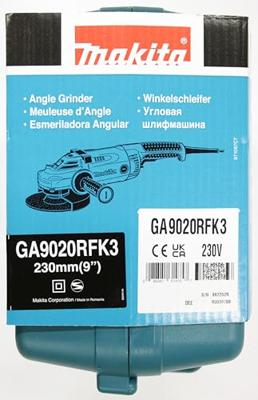 Makita GA9020RFK3 Haakse slijper incl. 2 diamantzaagbladen in koffer | 230mm 2200w - GA9020RFK3
