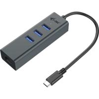 i-tec i-Tec USB-C Metal 3-Port - Hub - 3 x SuperSpeed USB 3.0 + 1 x 10/100/1000 Netwerkadapter 10 / 100 / 1000 MBit/s USB-C - thumbnail
