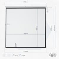 Wall screen iggual PSIMS200 (200 x 200 cm) - thumbnail