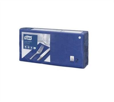 Lunchservet Tork Advanced 1/8 vouw 2-laags 328x325mm 200 vel donkerblauw 477421 | 10 stuks Lunchservet Tork Advanced 1/8 vouw 2-laags 328x325mm 200 vel donkerblauw 477421 | 10 stuks