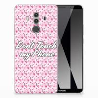 Huawei Mate 10 Pro Silicone-hoesje Flowers Pink DTMP - thumbnail