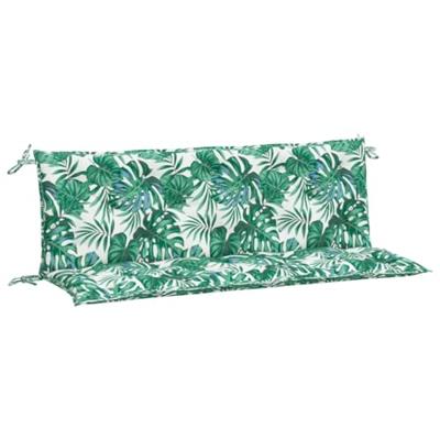 VidaXL Tuinbankkussens 2 st 150x50x7 cm oxford stof bladpatroon - thumbnail