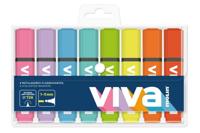 Fluorescerende Markeerstift Set Molin VIVA Multicolour 8 Onderdelen - thumbnail