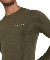 Falke LS Wool-Tech Shirt Heren Olive M - thumbnail