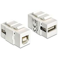 DeLOCK keystone module usb 2.0 a naar usb 2.0 b aansluiting (voor keystone houders met 19,2x14,9 mm) - thumbnail