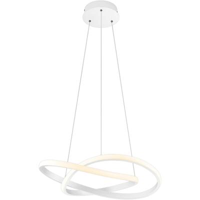 LED Hanglamp 27W - Dimbaar Rond Mat Wit - Natuurlijk Wit 4000K