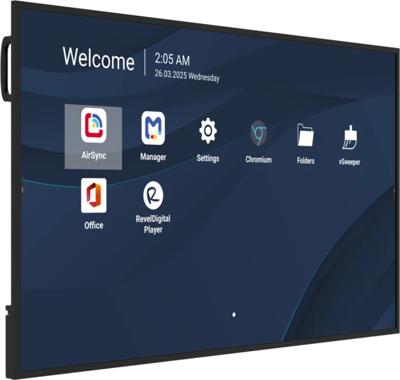 Viewsonic CDE6531-1C beeldkrant Digitale signage flatscreen 165,1 cm (65") LCD Wifi 500 cd/m² 4K Ultra HD Zwart Type processor