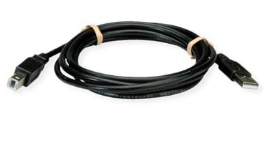 ROLINE RM USB 2.0 kabel, Type A-B, zwart, 1,8 m
