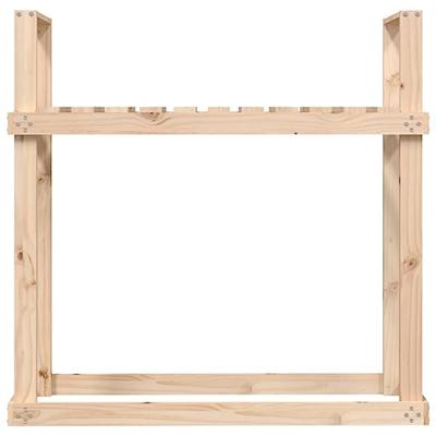 Haardhoutrek 110x35x108,5 cm massief grenenhout